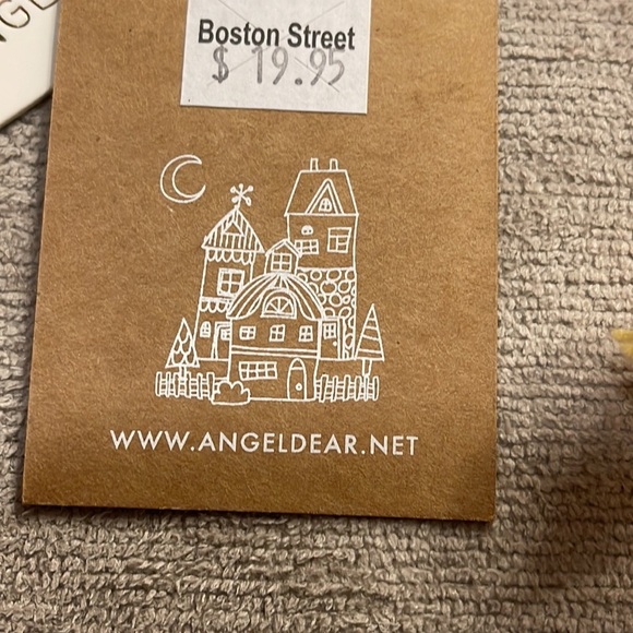 Angel Dear two Braid Trim Cotton Knit Ear Flap Pilot’s  Hat- 0-6 Months - Picture 4 of 6